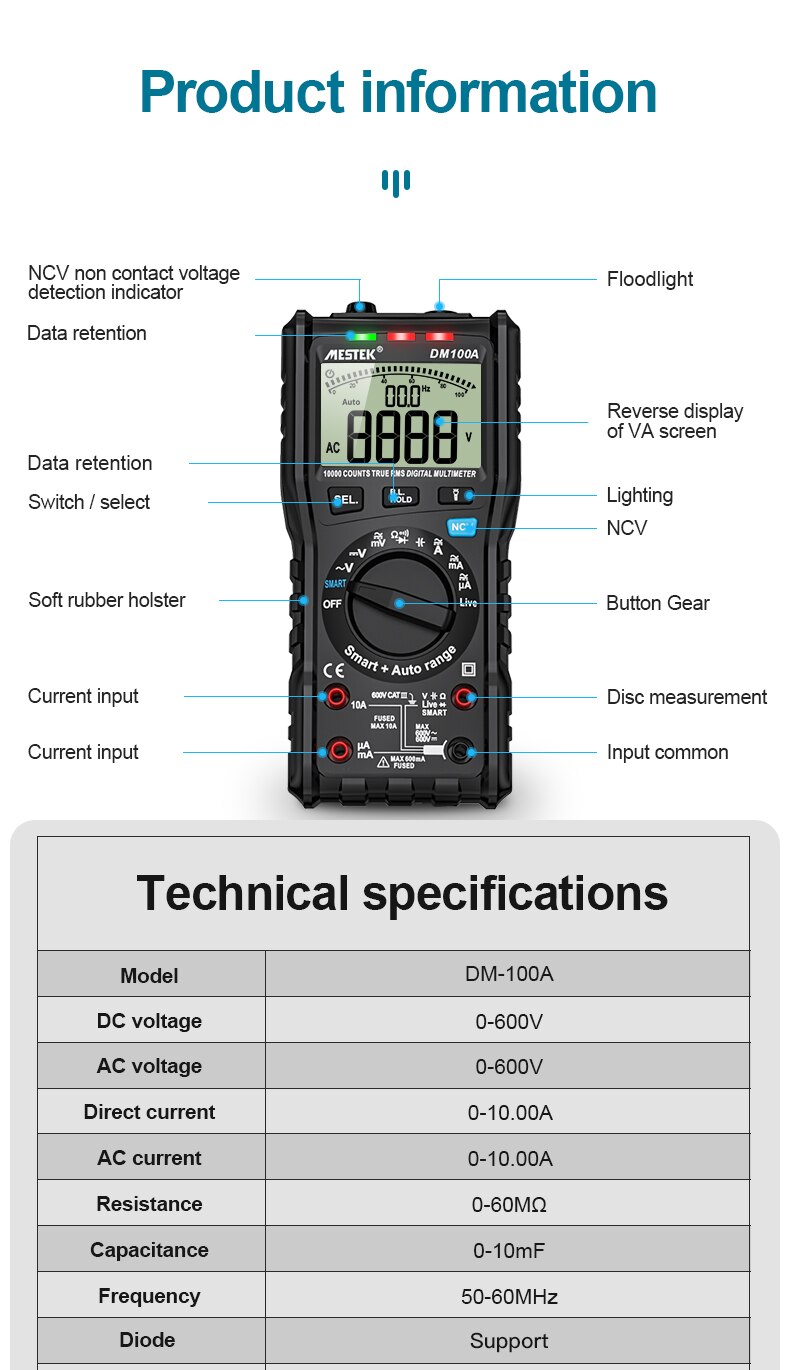 DM100A Digital Multimeter