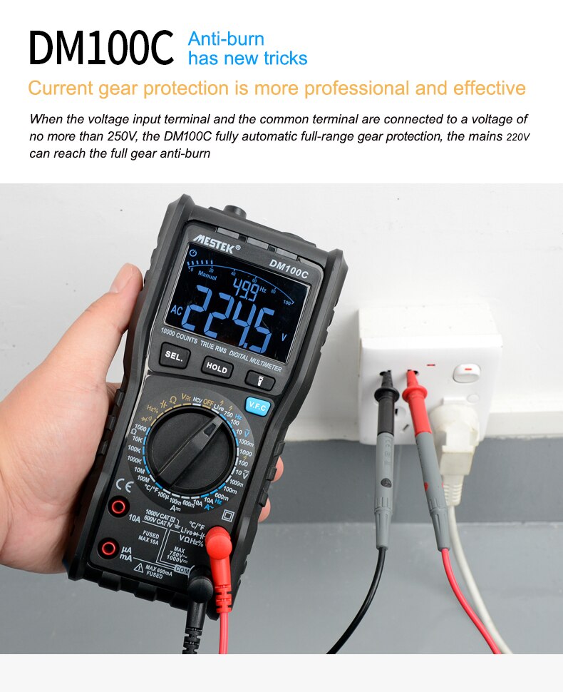 DM100C True-RMS Digital Multimeter