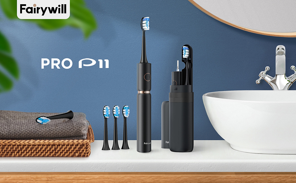 Electric Sonic Toothbrush Waterproof Powerful Fast Charg