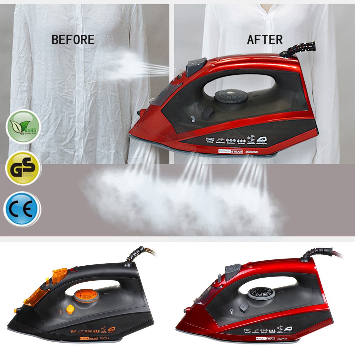 220-240V 2500W Electric Steam Iron 