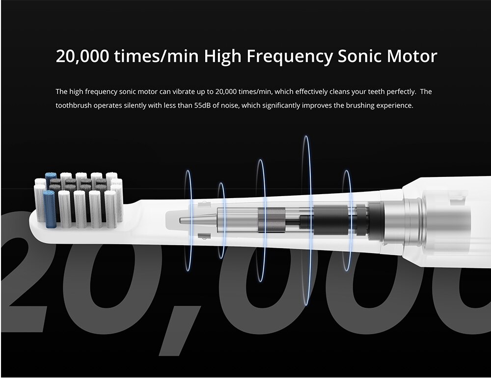 realme N1 Sonic Electric Toothbrush 130 Days Battery Lif