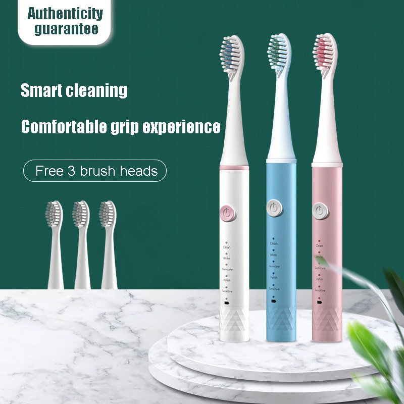 Waterproof Smart 5-speed Electric Toothbrush Adult Recha