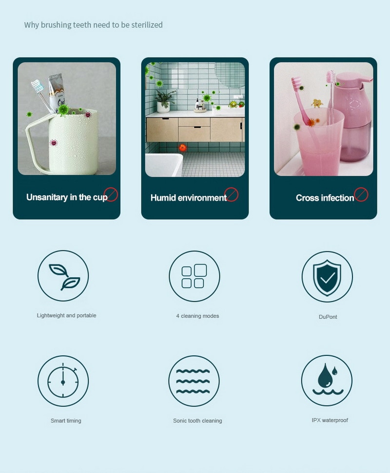 Fully Induction Ultrasonic Electric Toothbrush Charging