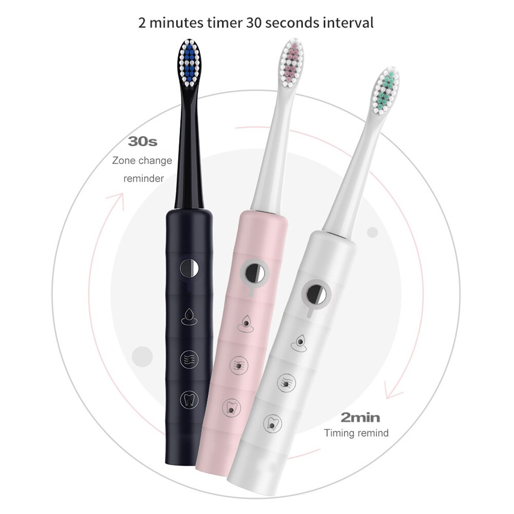 Electric Toothbrush USB Rechargeable Ultrasonic Sonic El