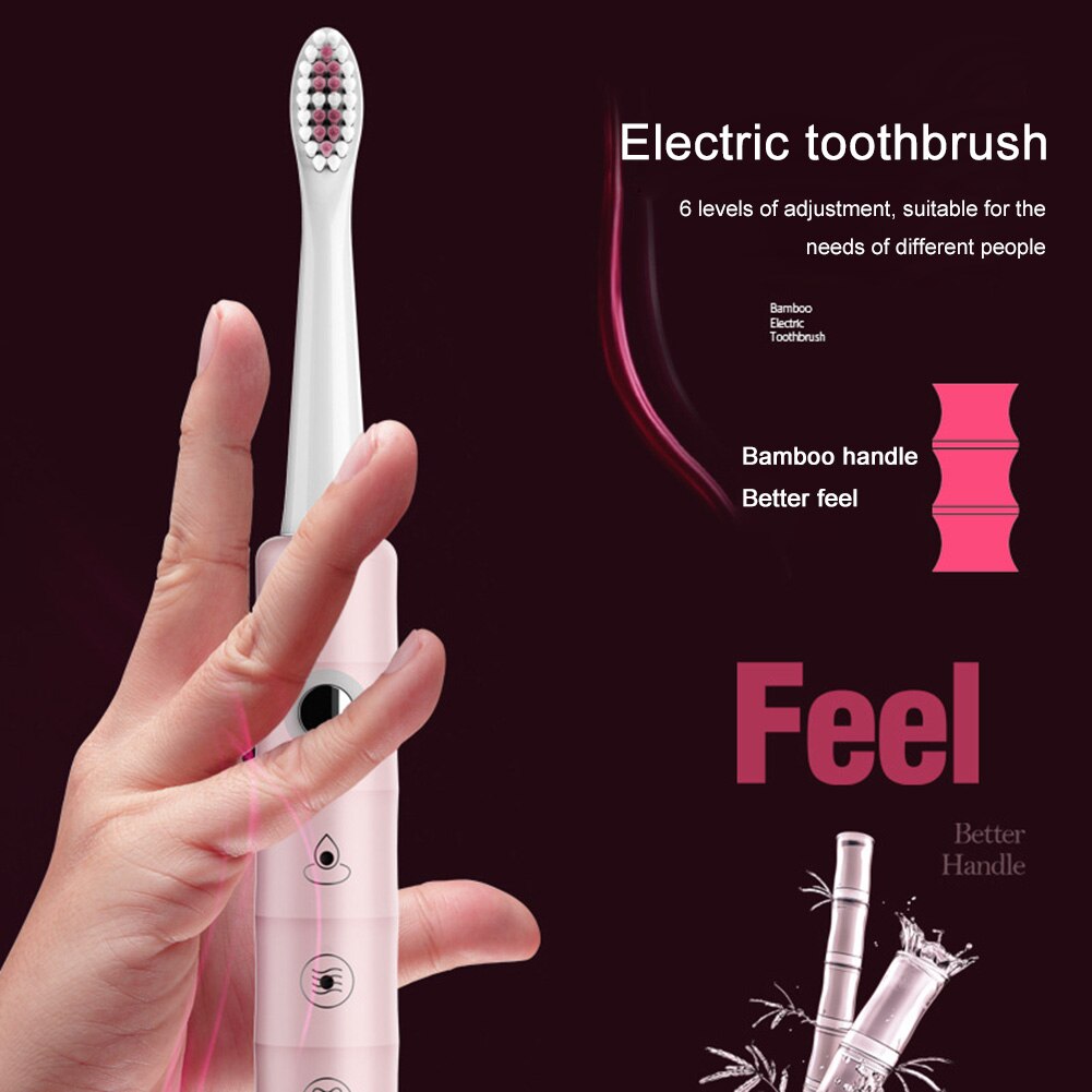 Electric Toothbrush USB Rechargeable Ultrasonic Sonic El