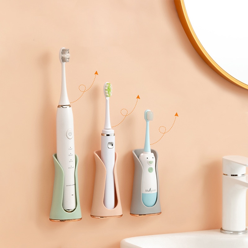 Electric Toothbrush Holders Wall-Mounted Punch-free Sili
