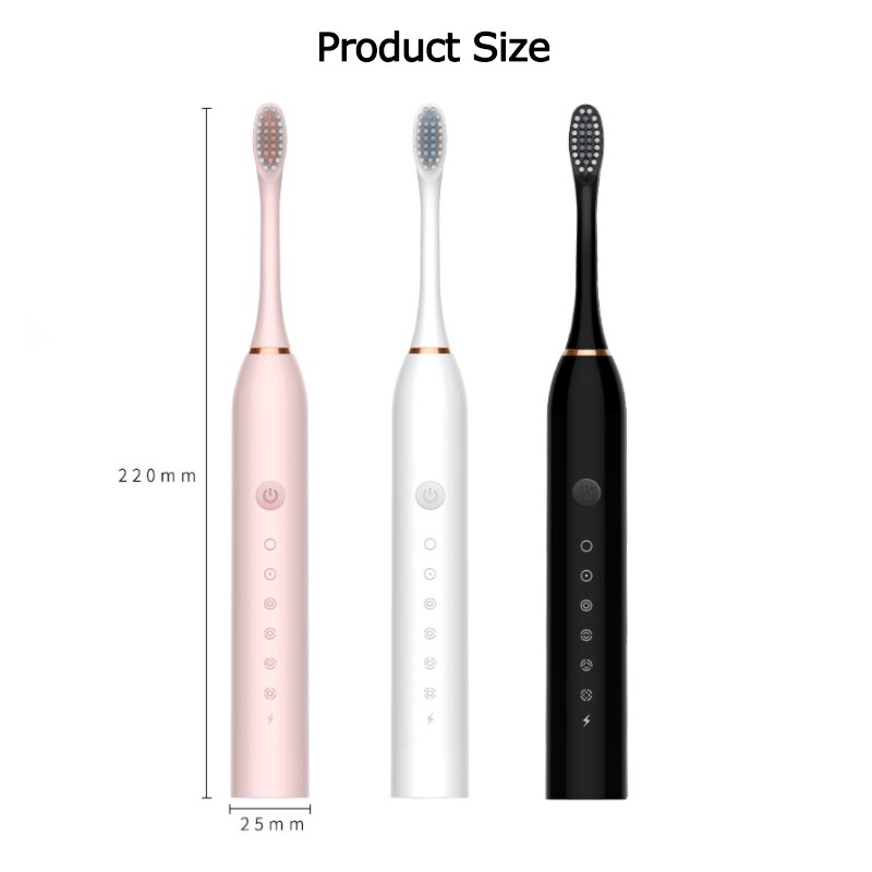 2021 Electric Toothbrush Sonic Brush Head Adult Timer 