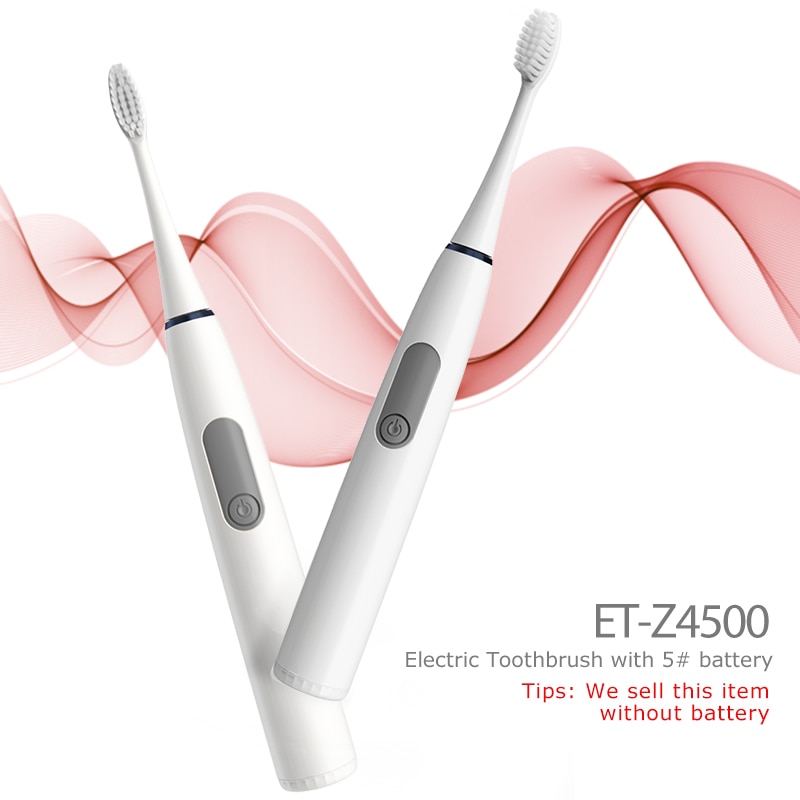 Simple Electric Ultrasonic Automatic Toothbrush Need AA 