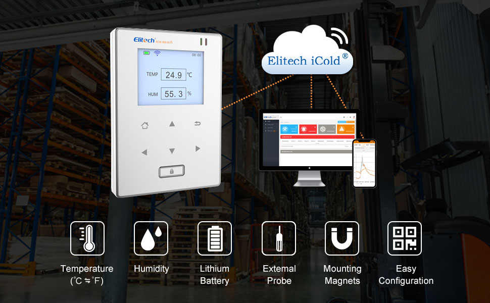 RCW-800 wifi Temperature and Humidity Data Logger 