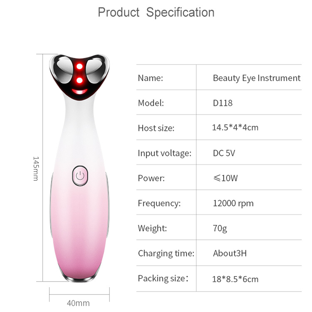 6 In 1 RF Eye Beauty Electric Eye Massager 