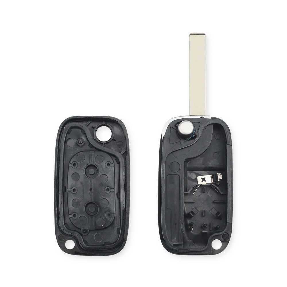 Flip Folding Key Shell Fob Modified Key Case 2 Buttons F