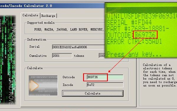 ford incode outcode calculator