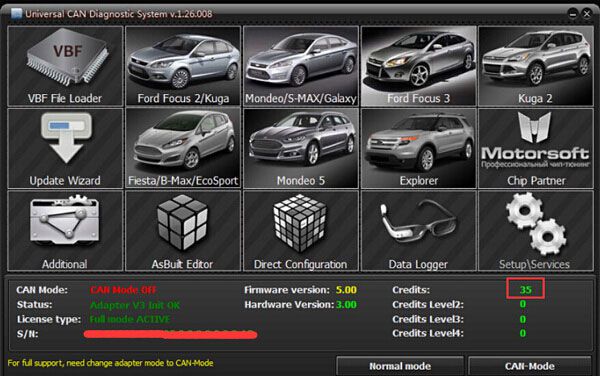 Ford UCDS software 