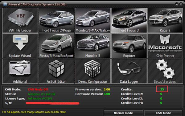 Ford UCDS software 