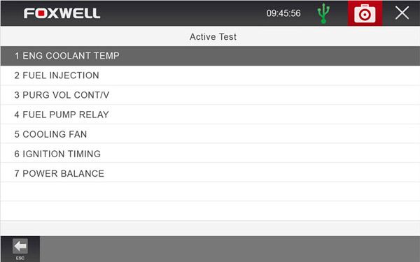 FOXWELL GT80  ACTIVE TEST