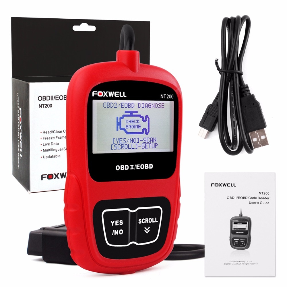 Original Foxwell NT200 CAN OBD2/EOBD Code Reader 