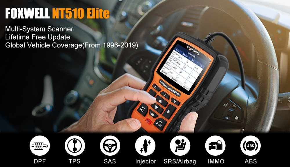 FOXWELL NT510 Elite OBD 2 Automotive Scanner