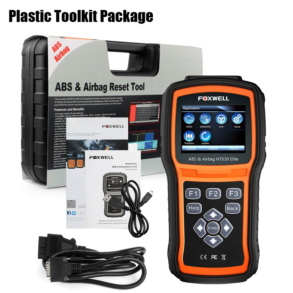 FOXWELL NT630 Elite OBD2 ABS SRS SAS Diagnostic Tool