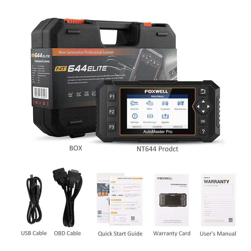 Foxwell NT644 Elite Full System OBD OBD2 Scanner