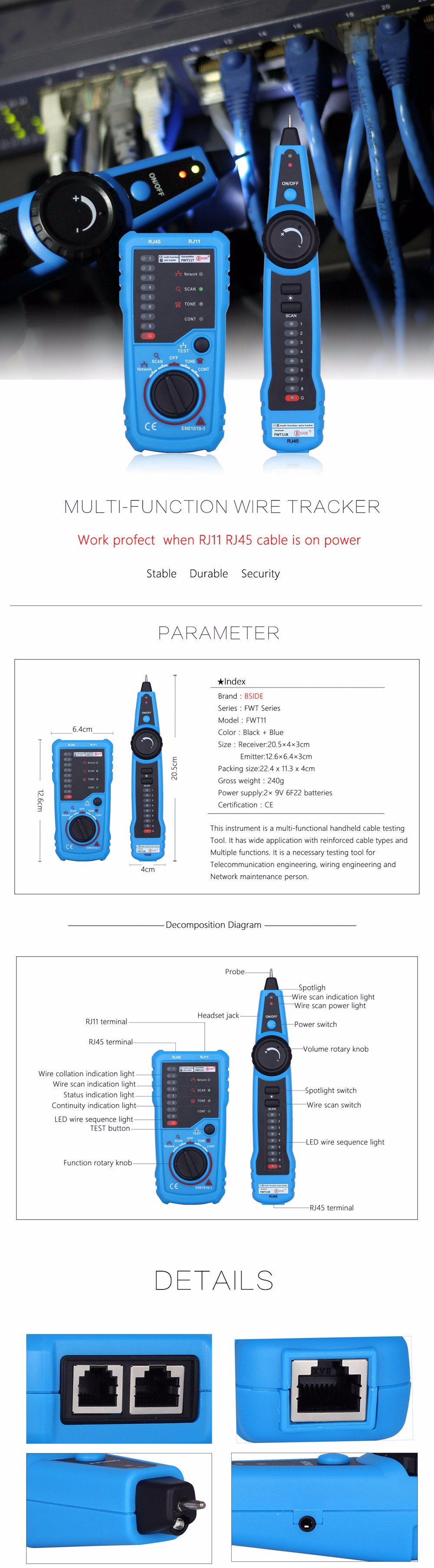 FWT11 Network Cable Tester