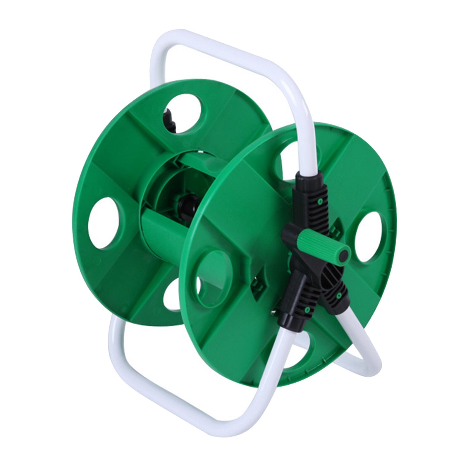 Garden Hose Pipe Reel Holder Cart Free Standing Home Greenhouse Outdoor Tools Accessory Save Space Water Irrigation Supplies