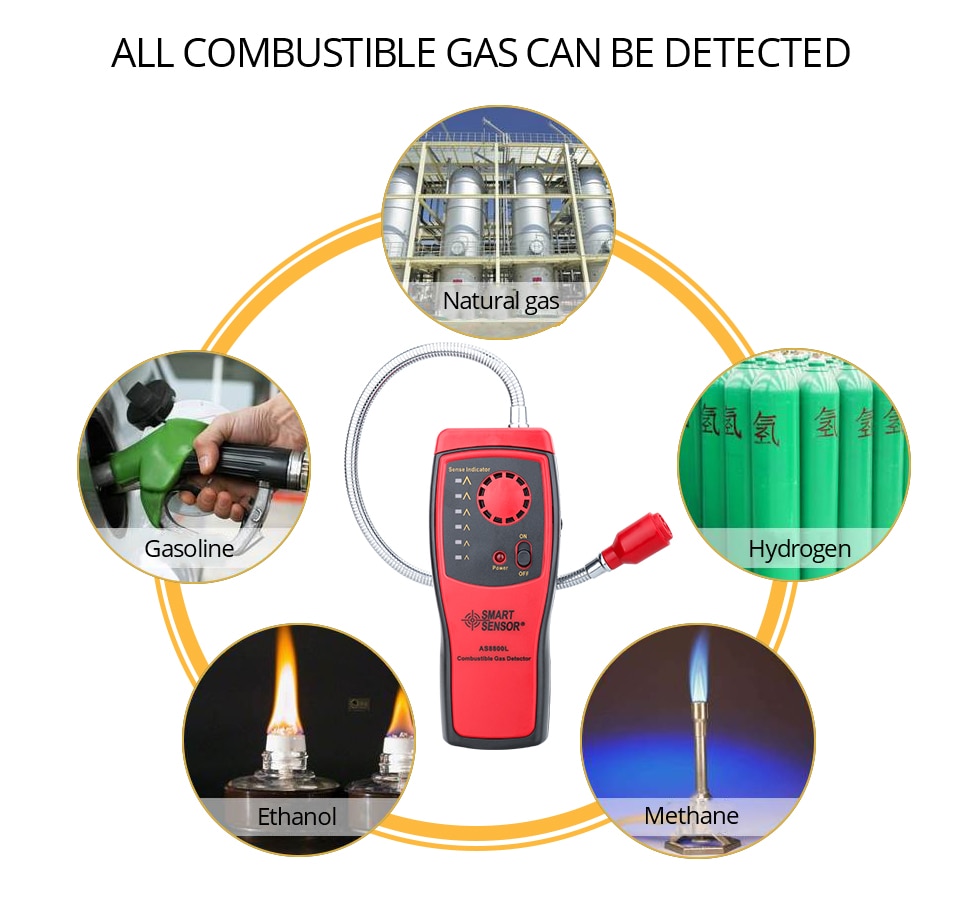 Gas Analyzer Combustible Gas Detector 