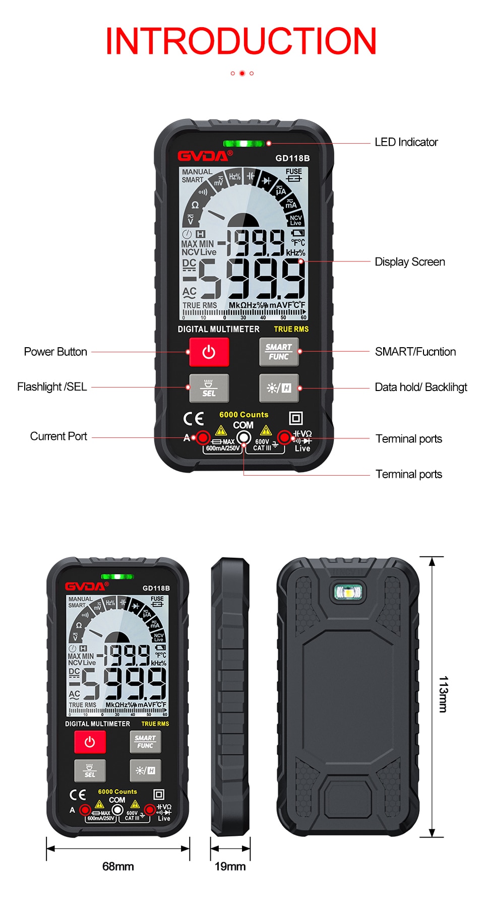 Generation 600V Digital Multimeter