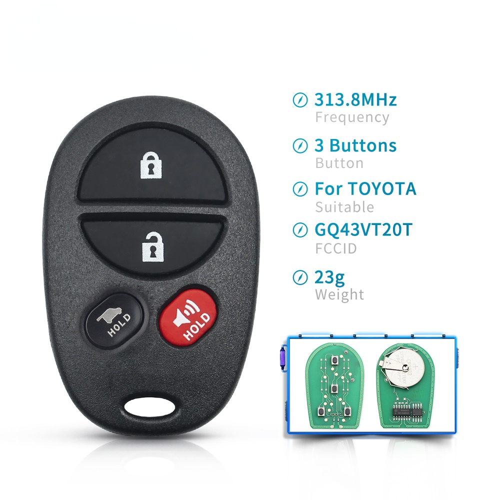 GQ43VT20T 3/4 Buttons Keyless Entry 315Mhz Fob Car Remot