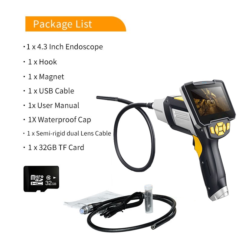 Portable Single & Dual Lens Handheld Endoscope