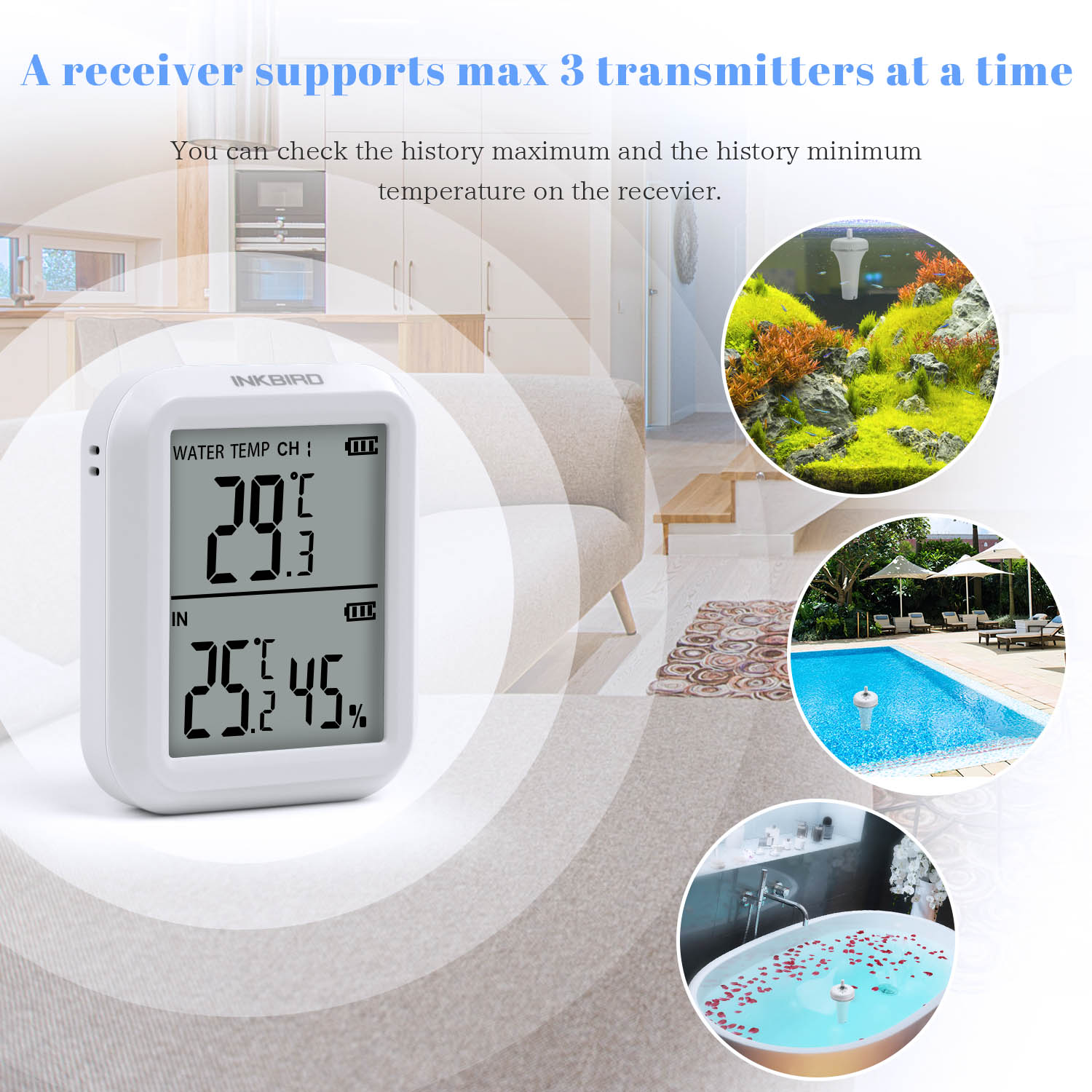 High Accuracy Wireless Pool Thermometer