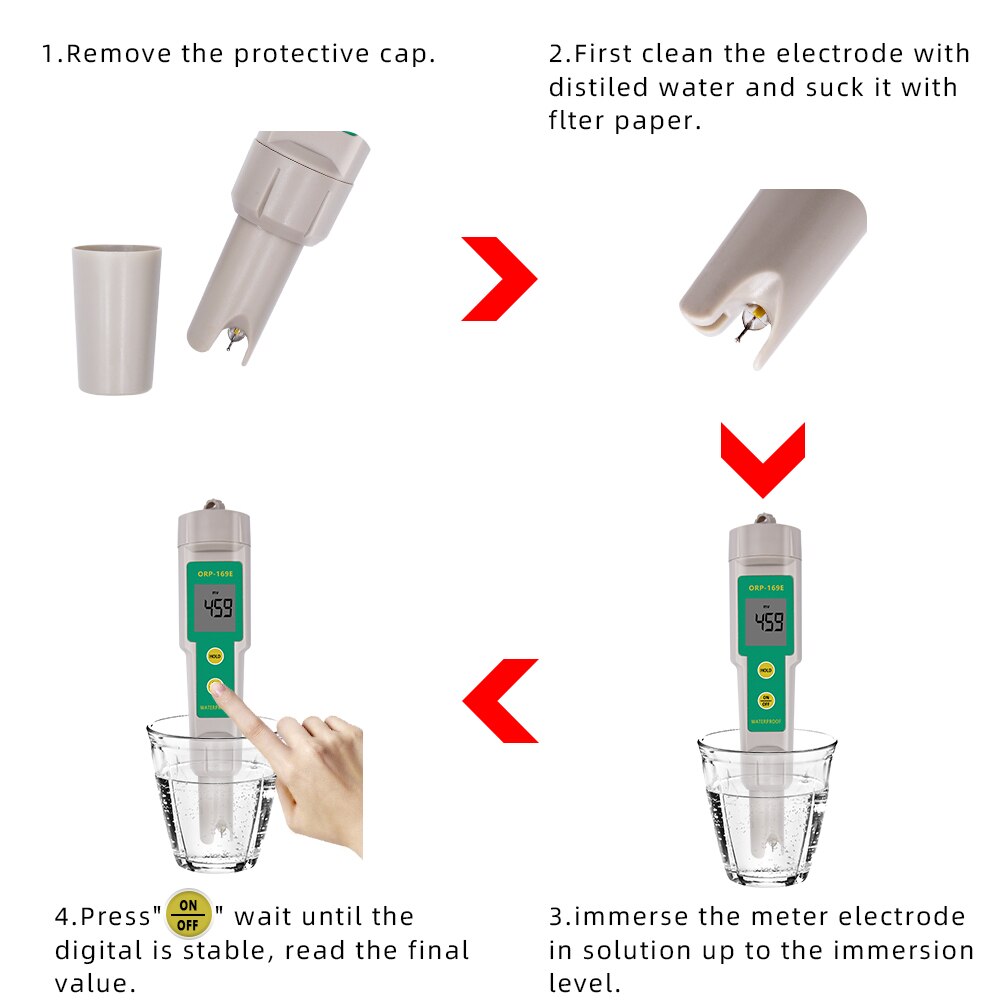 ORP-169E Waterproof ORP/Redox Meter