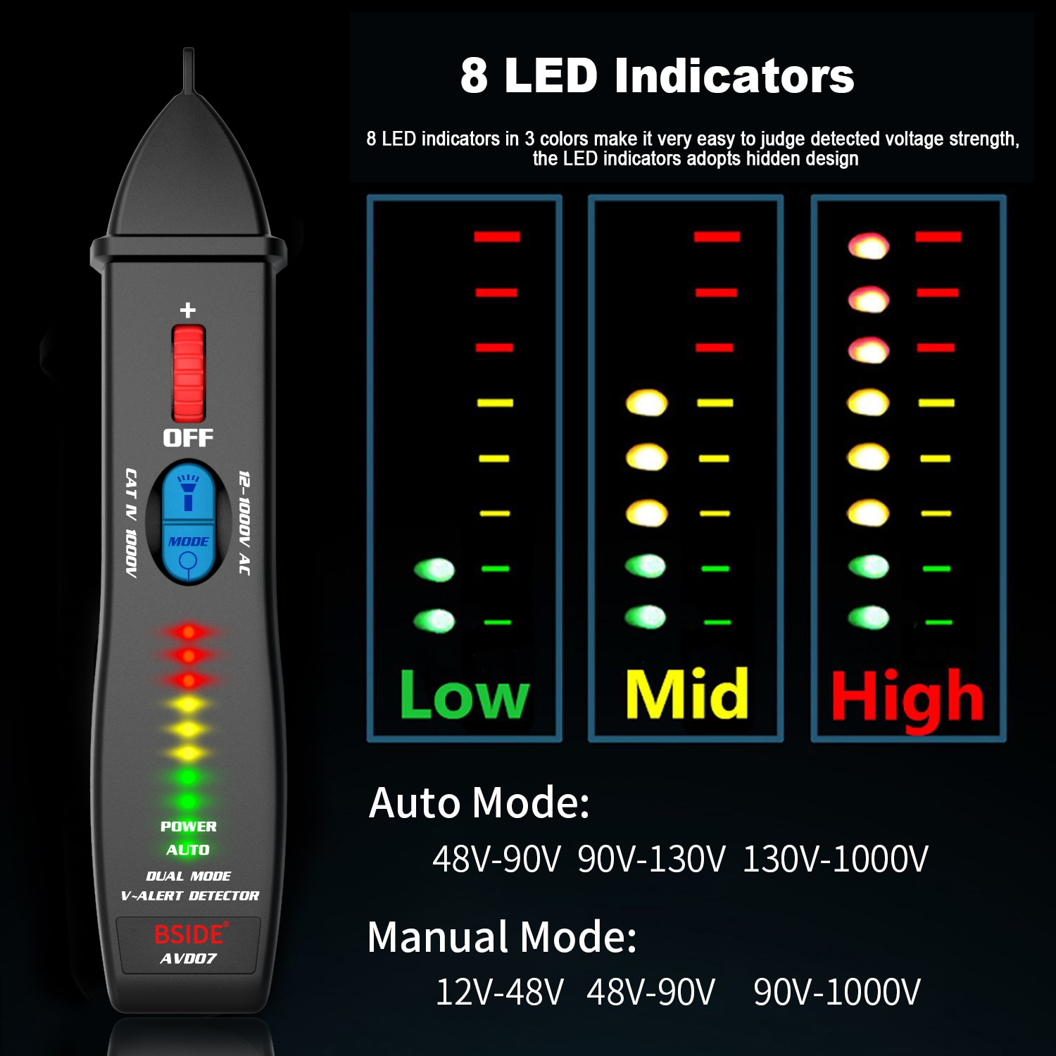 AVD07 Home Safety Check Kit Non-contact Voltage Detector