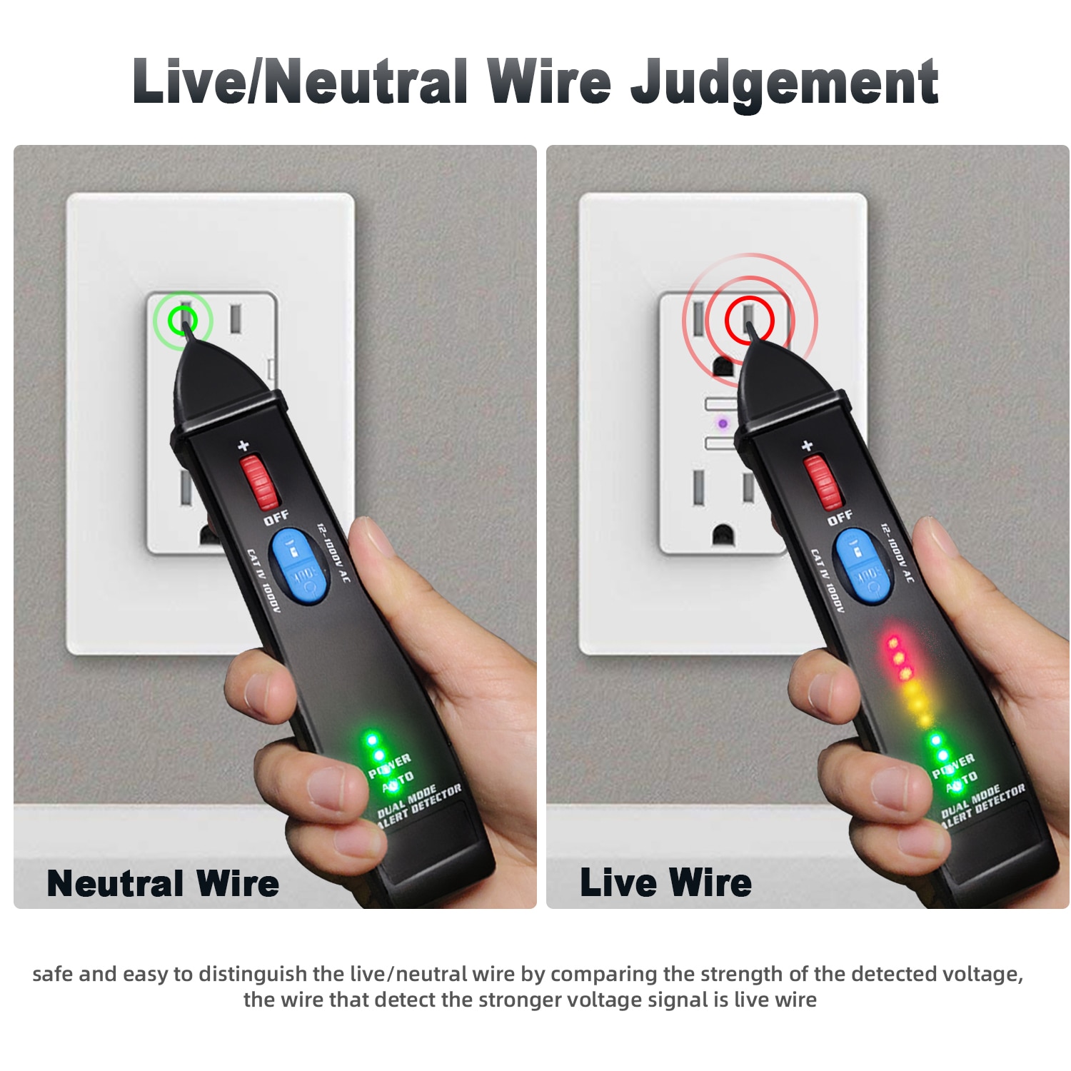 AVD07 Home Safety Check Kit Non-contact Voltage Detector