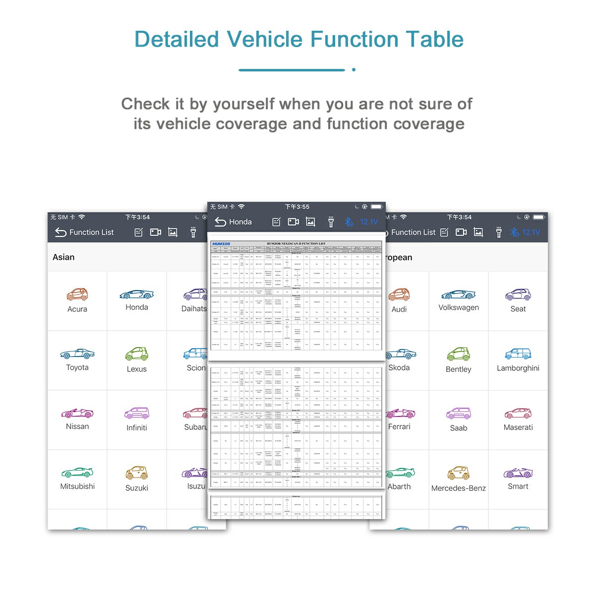 Humzor NexzScan II OBD2 Bluetooth Car Scanner