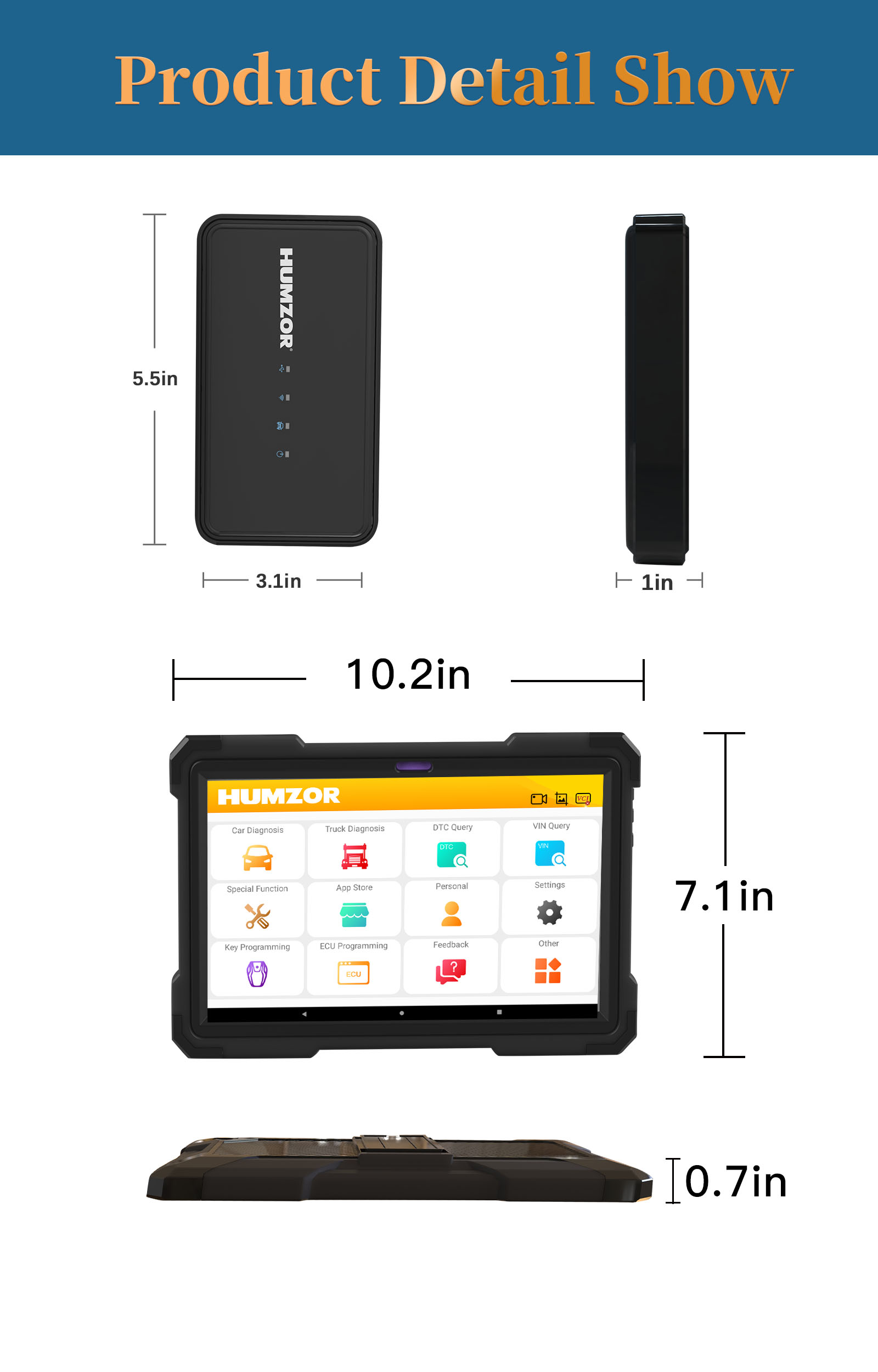 HUMZOR NS666S OBD2 Scanner