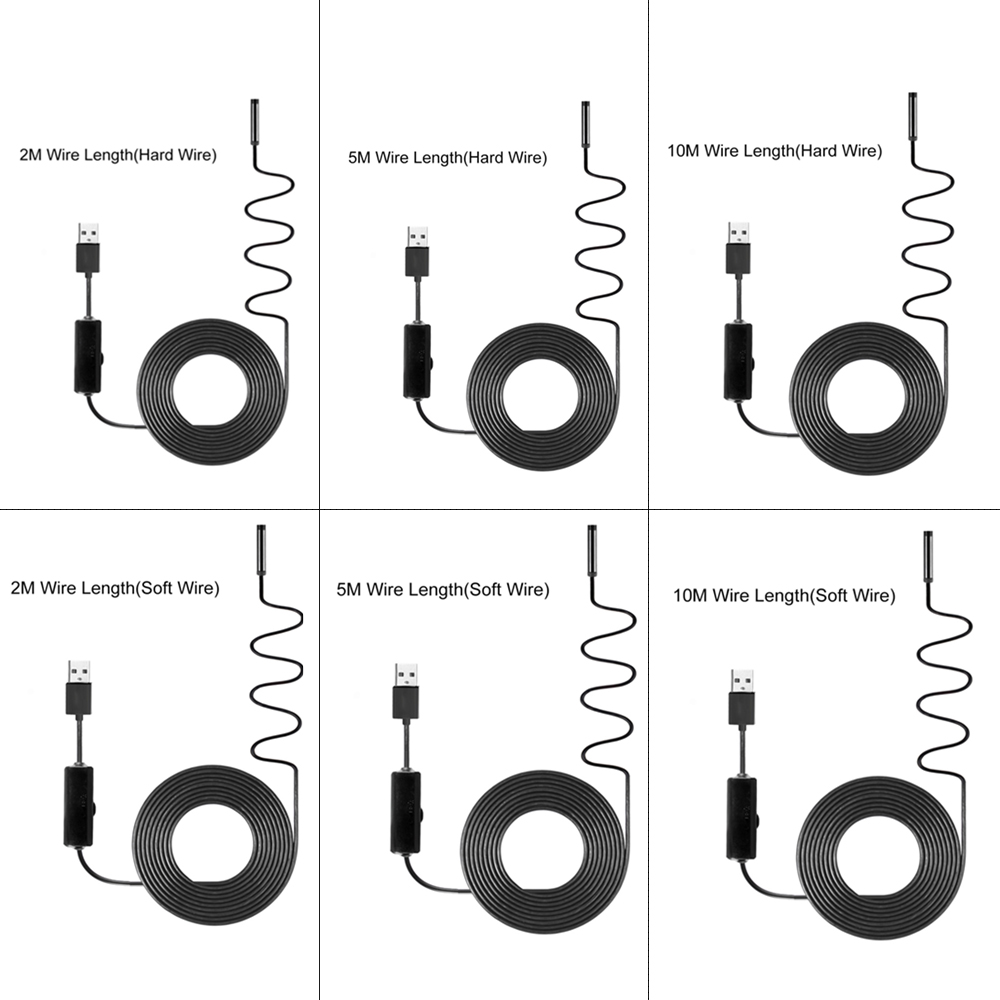 2m/5m/10m Soft Wire Industrial Endoscope