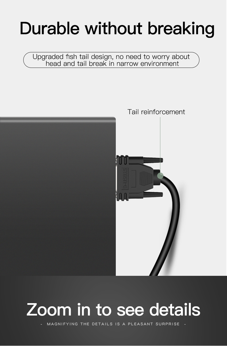 Industrial-grade DB15 cable Male to male to female to fe