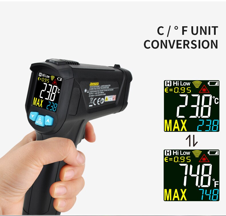 Infrared Thermometer Non-Contact Temperature Meter