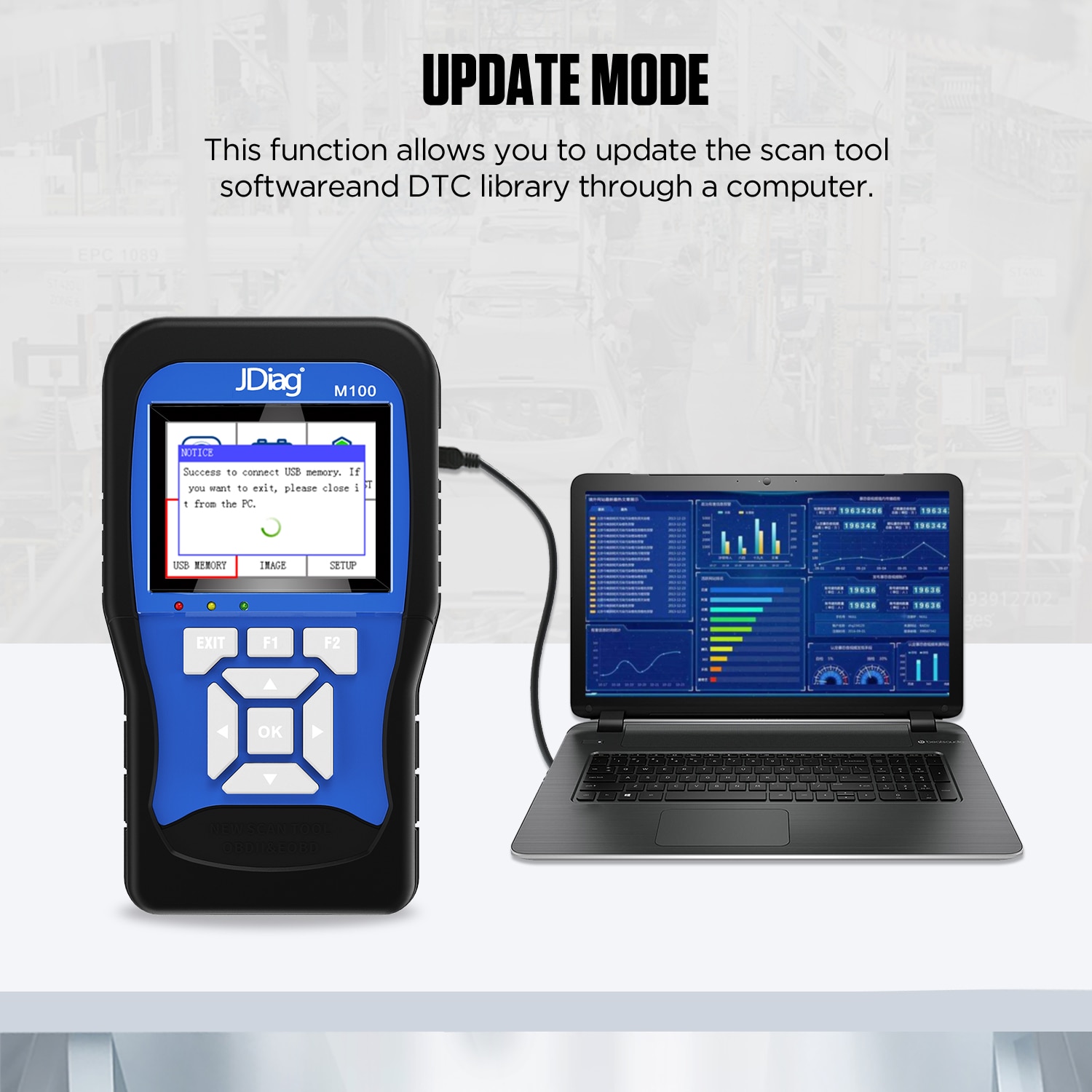 JDiag M100 Motorcycle Diagnostic Tool