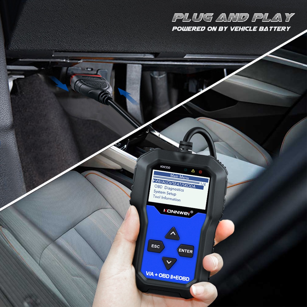 KONNWEI KW350 OBD2 Diagnostic Scanner