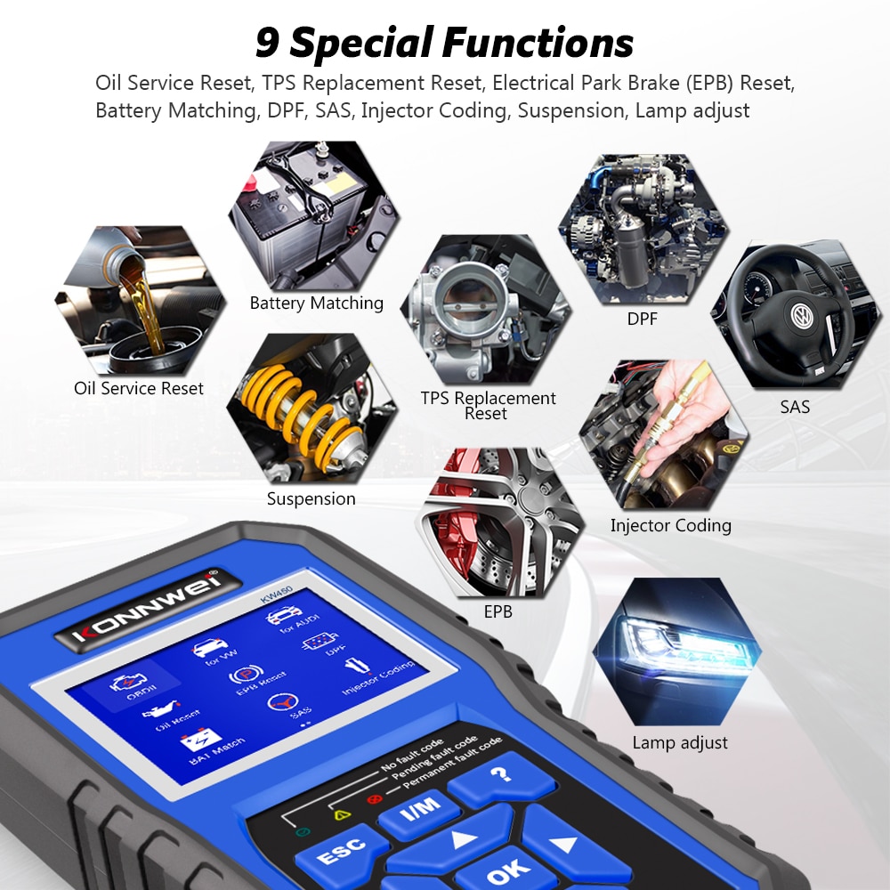 KONNWEI KW450 OBD2 Diagnostic Tool