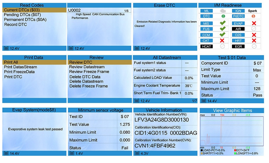 KONNWEI KW830 OBD 2 EOBD CAN Scanner