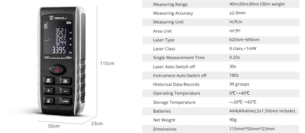 LRE521 Laser Distance Meter