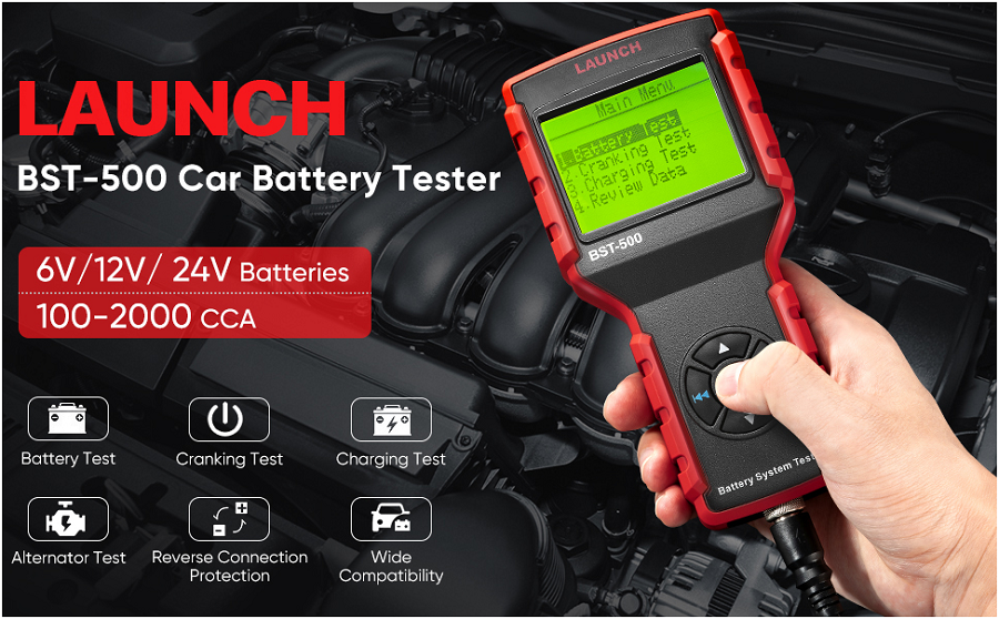 LAUNCH BST-500 Cranking and Charging System Test 6V 12V 