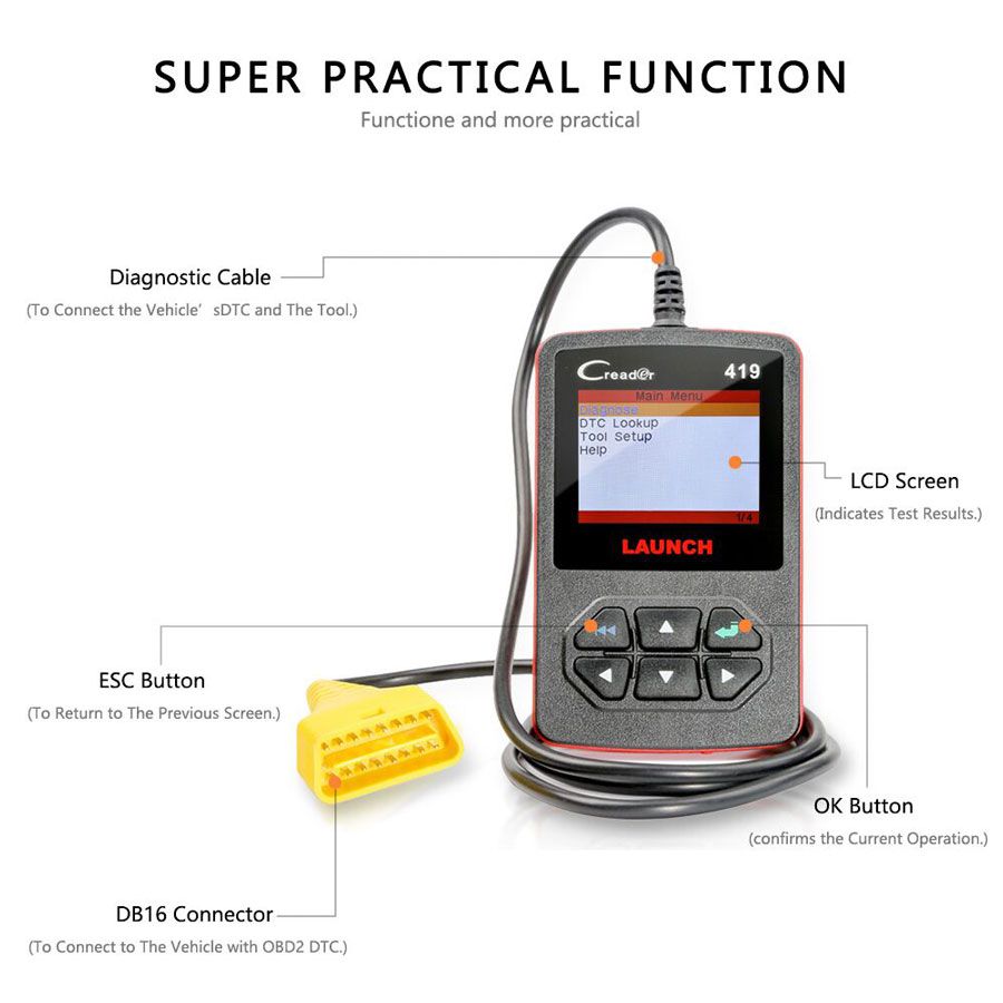 Launch CReader 419 code reader 