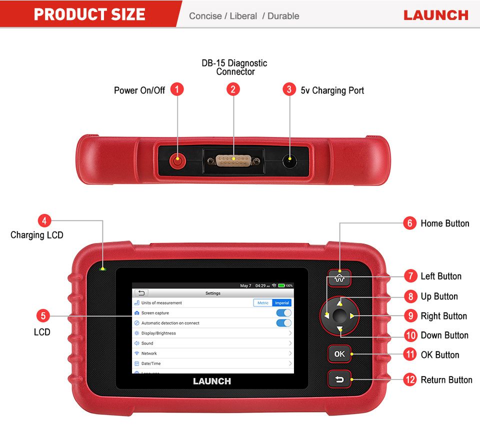 LAUNCH CRP123X OBD2 Code Reader