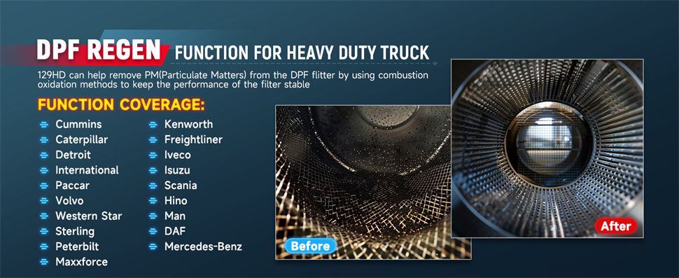 Launch CRP129 HD Heavy Duty Truck Scanner 