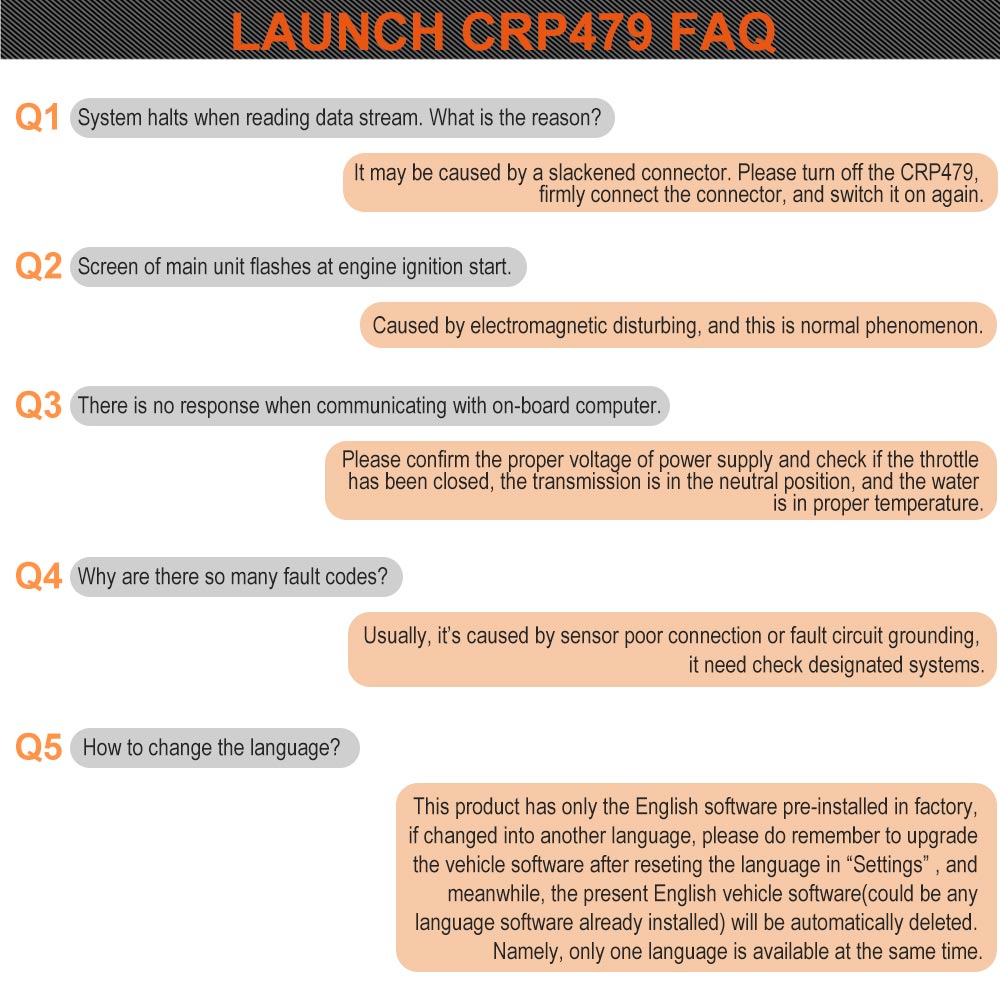 LAUNCH X431 CRP479 OBD2 Scanner