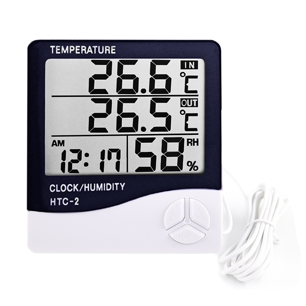 HTC-1 HTC-2 LCD Electronic Digital Temperature Humidity 