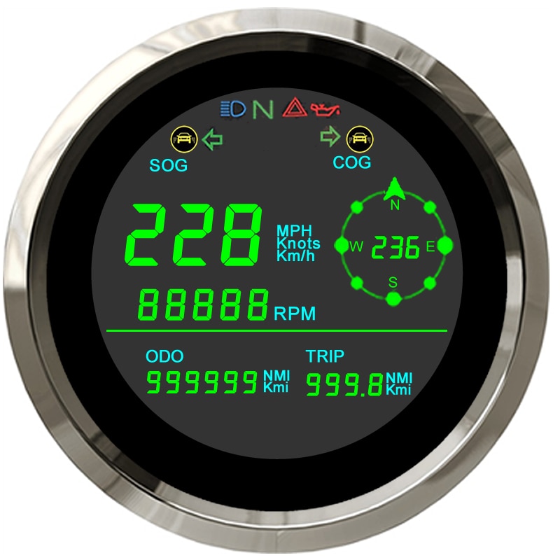 New 85mm LCD GPS Speedometer